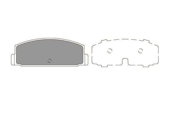 KAVO PARTS Комплект тормозных колодок, дисковый тормоз KBP-5545